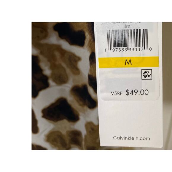 Calvin Klein Women's Abstract Animal Print Sleeveless Blouse Size Medium NWT - Picture 8 of 8